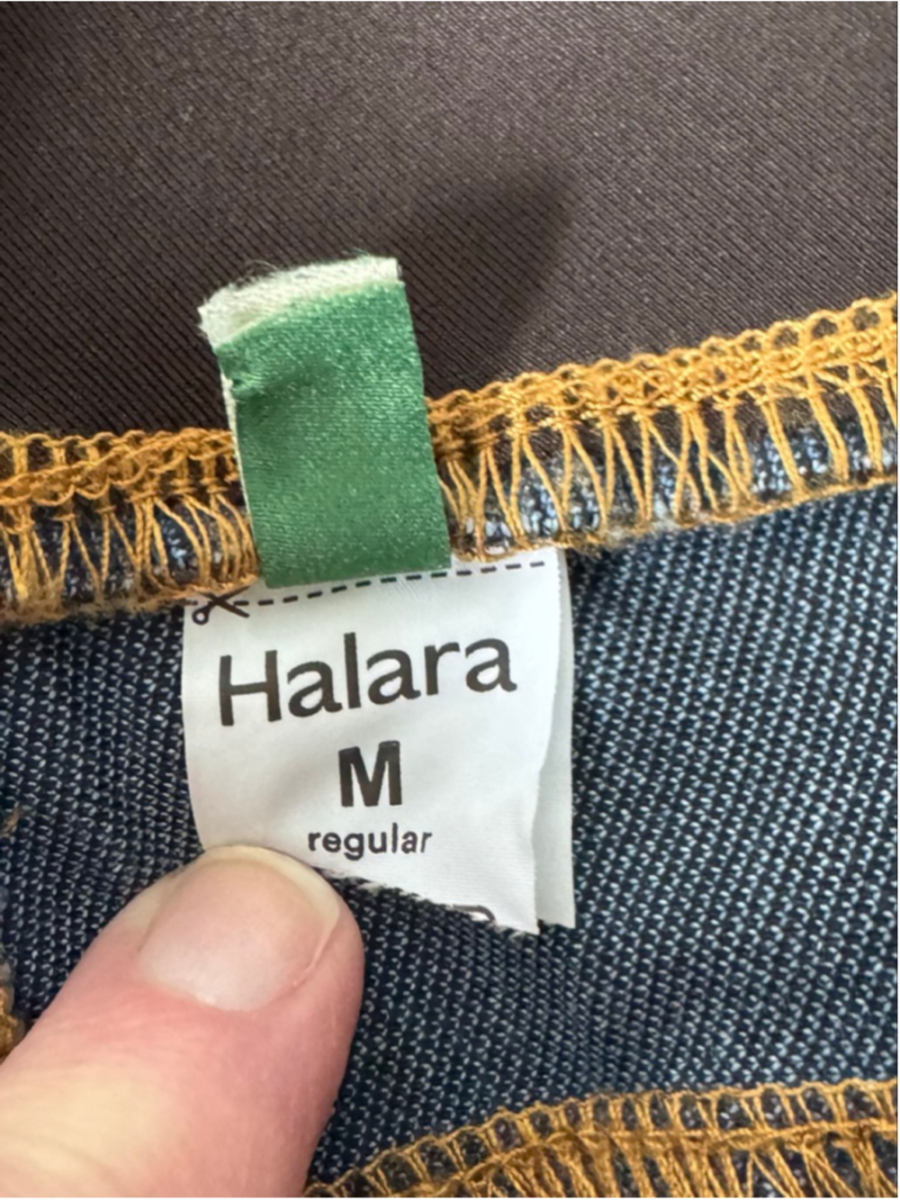 Halara Flex™ High Waisted Stripe Wide Leg Flowy Washed Casual Jeans Light Blue M - Picture 9 of 14